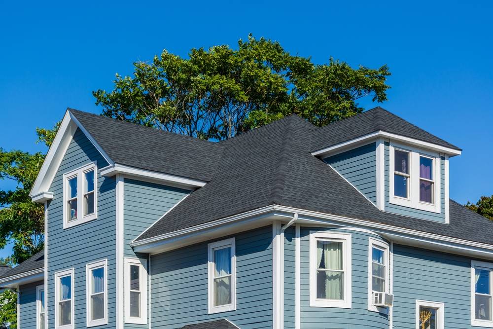 Nice new roof on a home