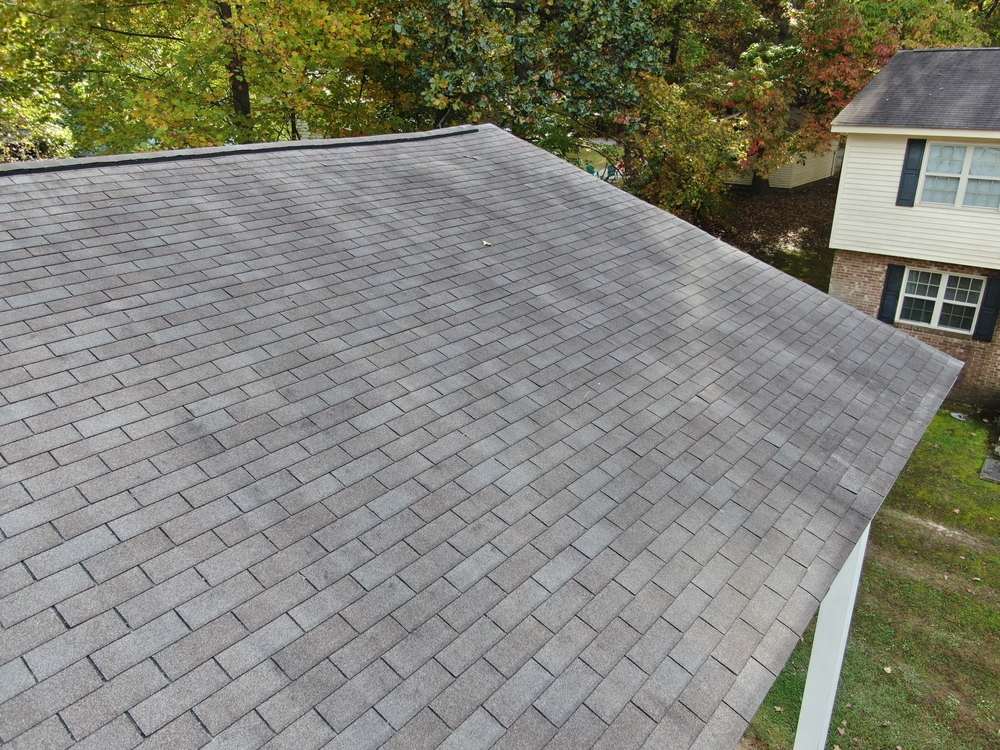 Old shingle roof