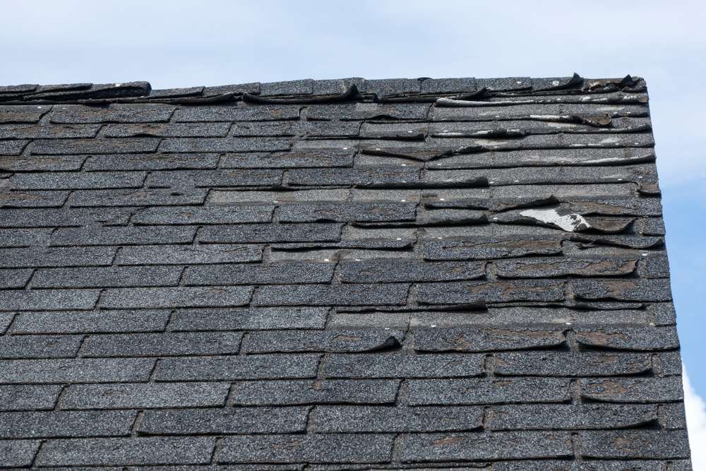 Worn out shingles